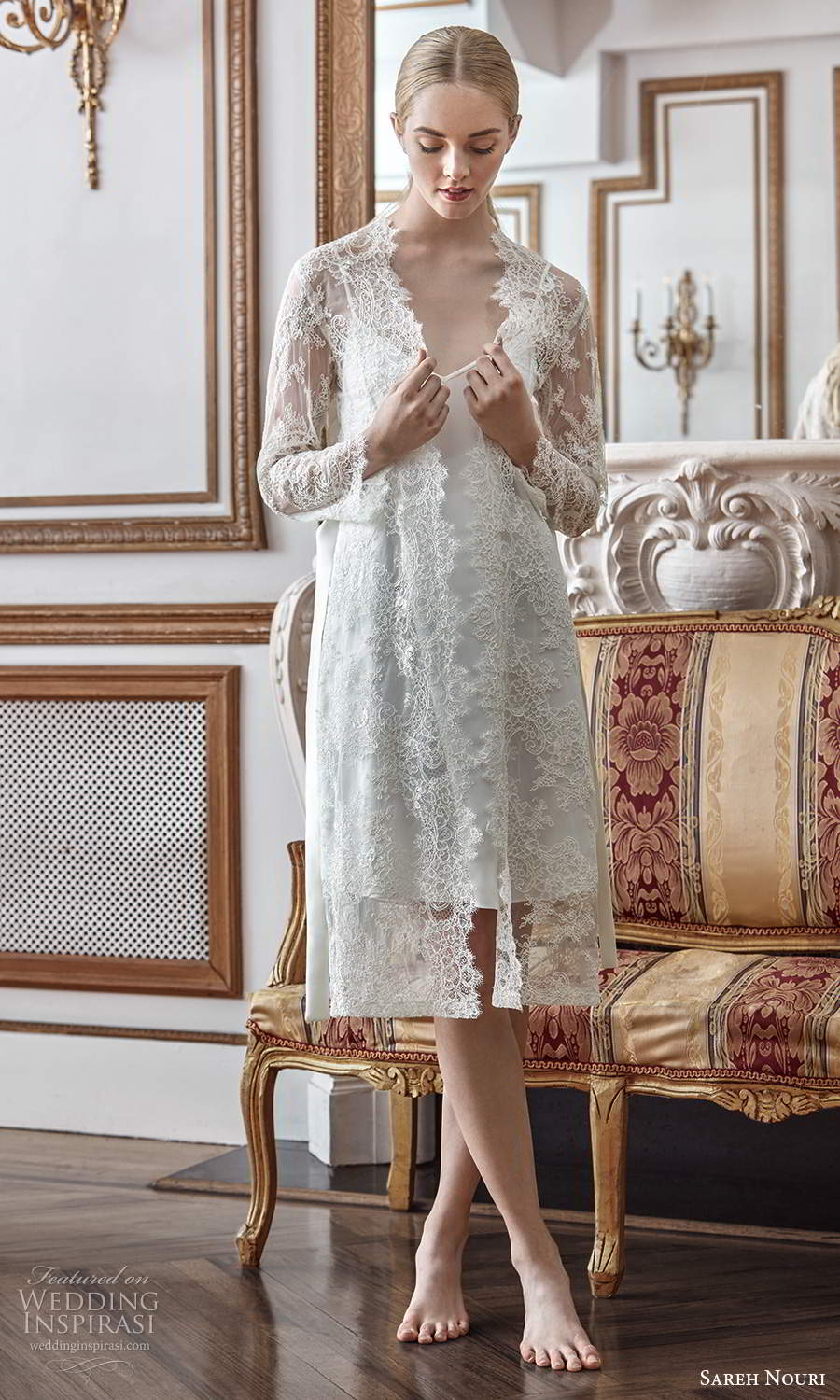 sareh nouri 2021 bridal robes long sleeve collar fully embellished lace robe (4) mv