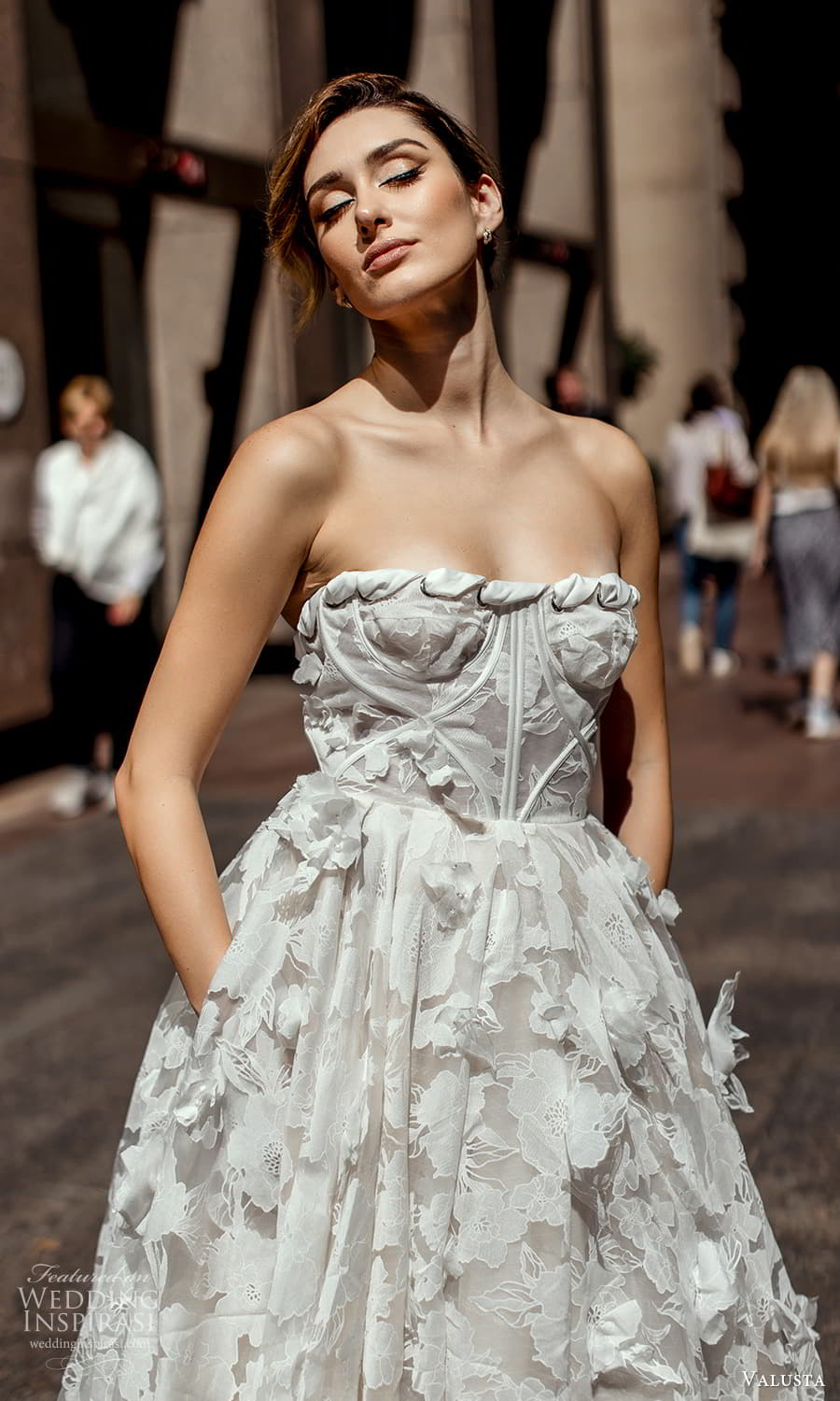 valusta 2024 bridal strapless semi sweetheart neckline embellished a line ball gown wedding dress chapel train (4) zv 