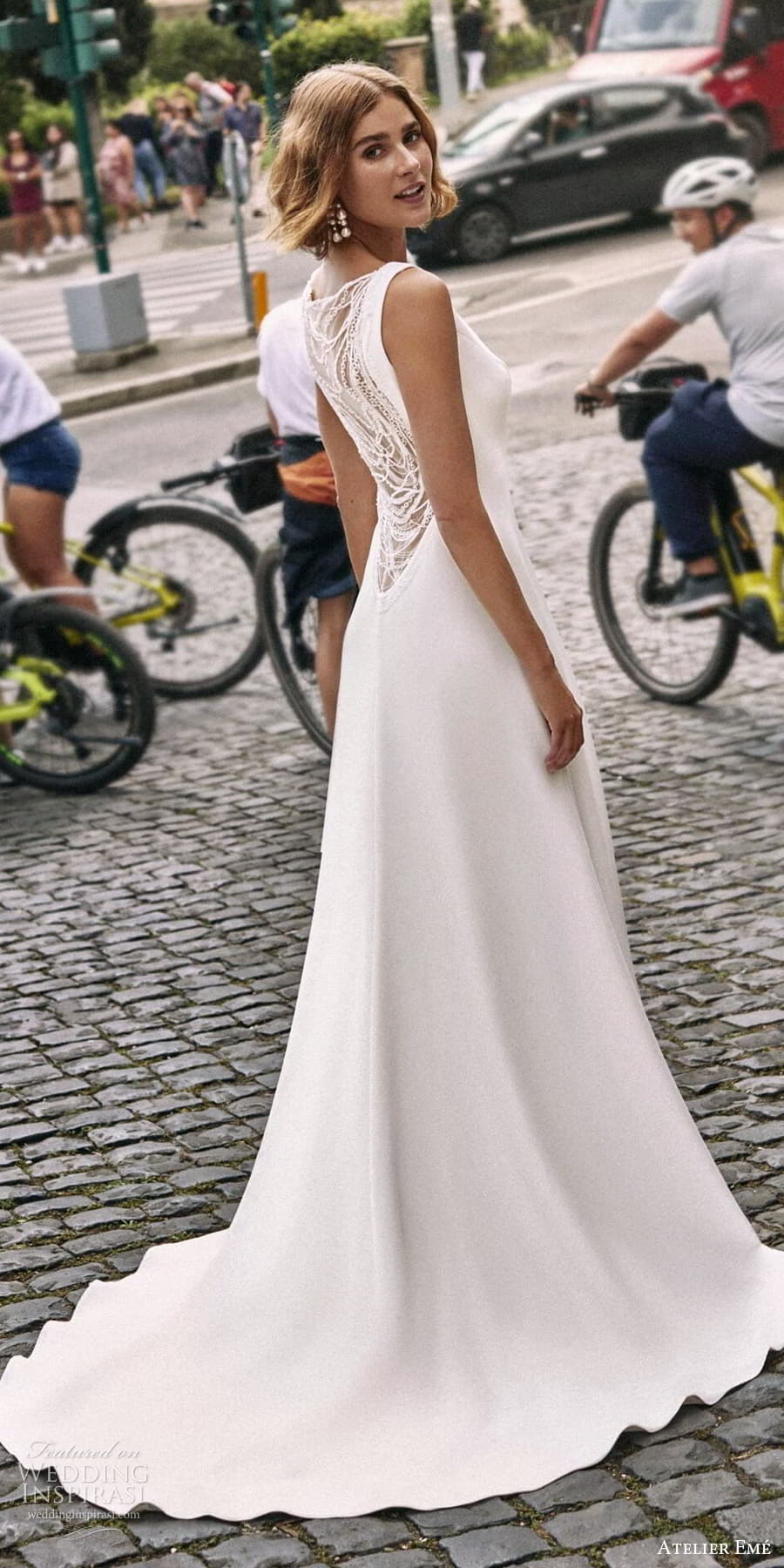 atelier eme 2024 bridal sleeveless straps plunging v neckline clean minimalist a line wedding dress sweep train (7) mv