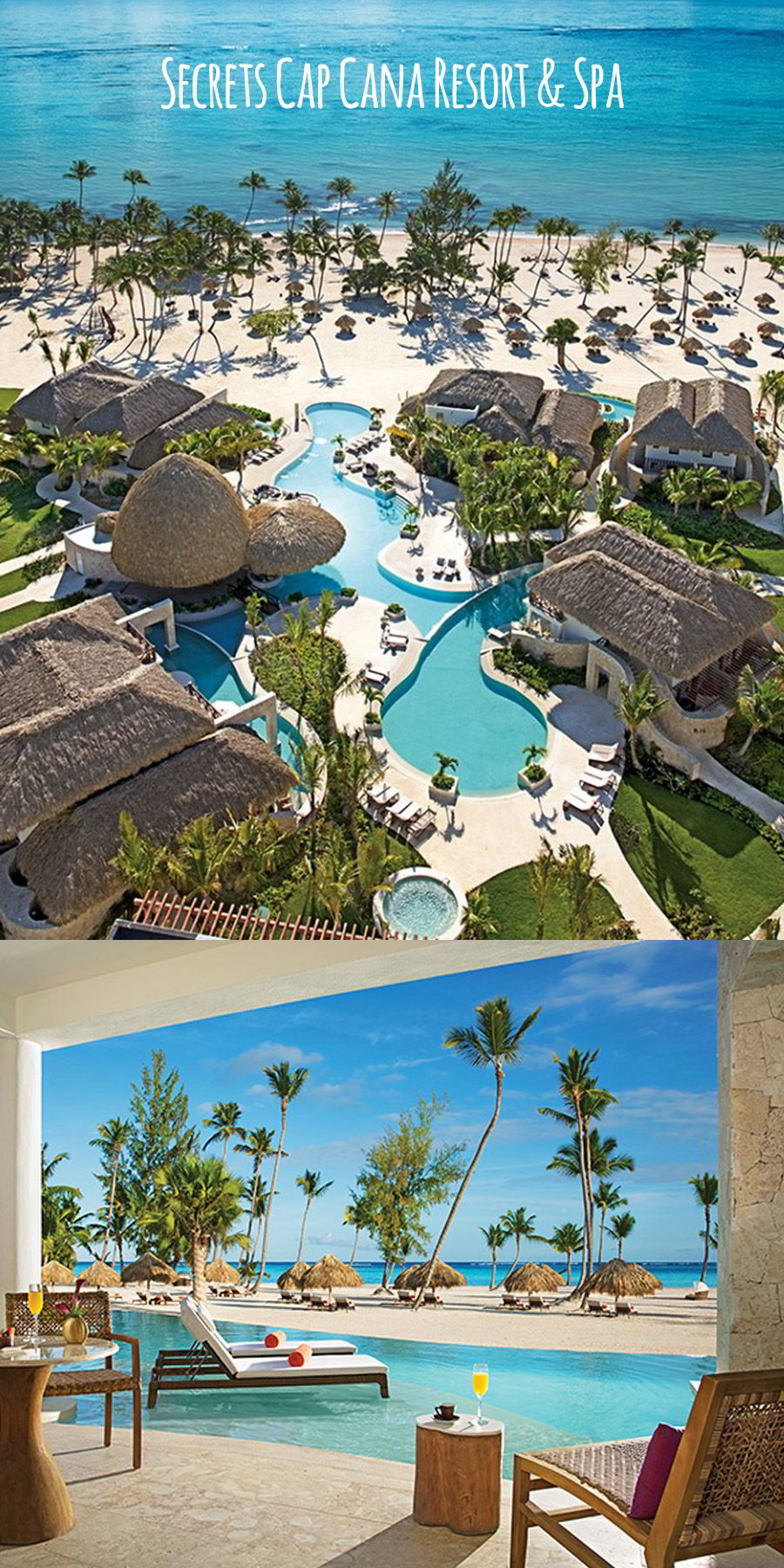 secrets resorts cap cana resort spa dominican republic destination wedding venue luxury honeymoon aerial view bungalow pool