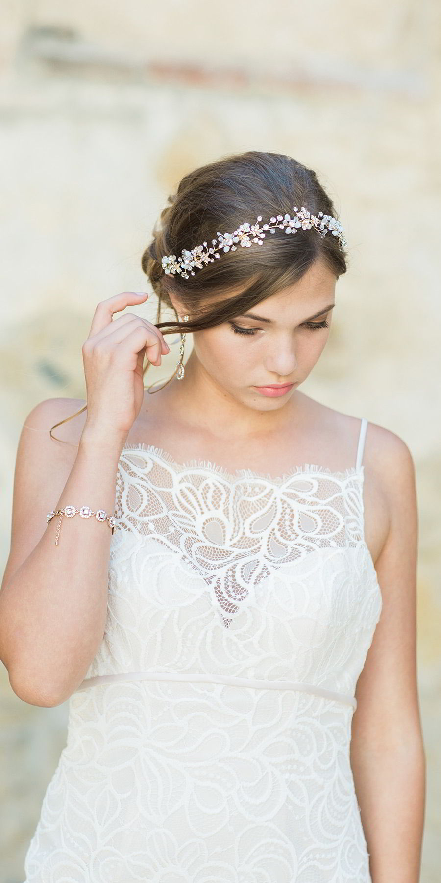 bel aire bridal accessories 6740 rhinestone crystal tie headpiece romantic wedding dress