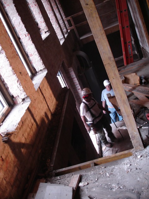 Property management professional team coordinating contractor work